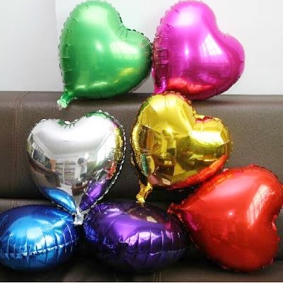 ลูกโป่งฟลอย์รูปหัวใจ ไซส์เล็ก ขนาด 10 นิ้ว *กรุณาระบุสีที่ต้องการสั่งซื้อ*- Heart Shape Foil Balloon Small Size 10"