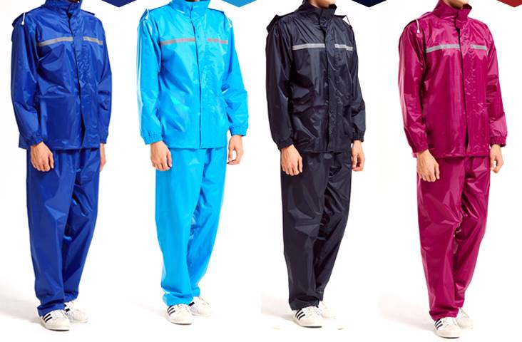 จองราคาพิเศษหลากสี!!ชุดกันฝน พร้อมหมวกใส มีฮู้ด hood ผ้าร่ม กันลม กันน้ำ Nylon แบบสี No.47 49 51 53 ดำ แดง น้ำเงิน ฟ้า กรม