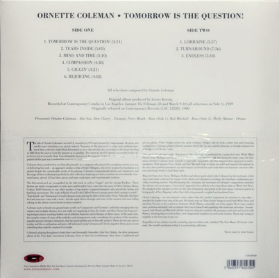 Ornette Coleman - Tomorrow is the Question 1Lp N.