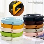 ยางกันกระแทกแบบแบน ใช้กับขอบโต๊ะที่บาง เช่นโต๊ะกระจก (Bumper Side Protective) แถมฟรีเทป 3M อย่างดี