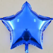 ลูกโป่งฟลอย์รูปดาว สีฟ้าไซส์ 32 นิ้ว - Star Shape 32" Foil Balloon Blue Color / TL-G048