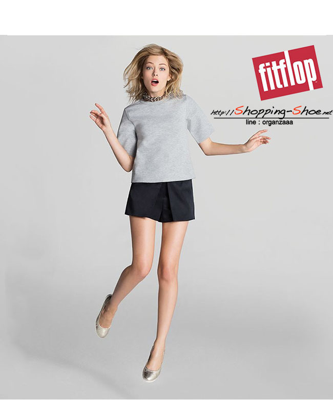 Fitflop F-Pop Ballerina Pale Gold ของแท้ นำเข้าจาก USA และ UK