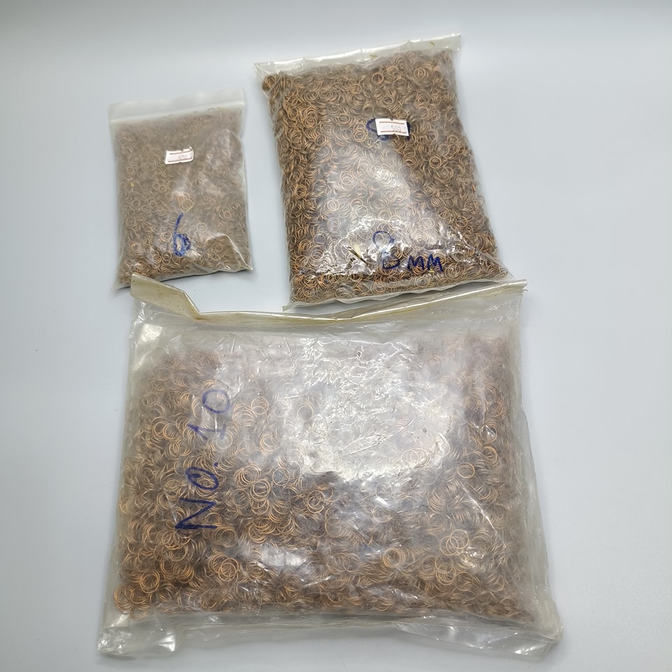 ห่วงทำสร้อย 10 มิล สีเงิน 1 กิโล อะไหล่ทำเครื่องประดับ