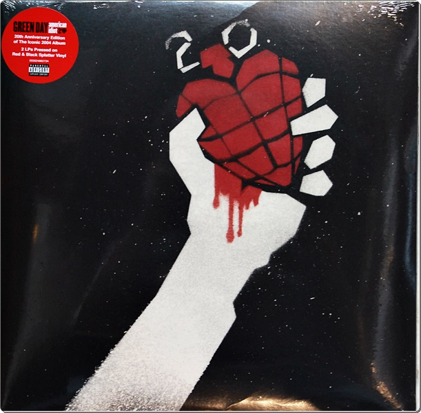 Green Day - 20th Annivwesary American Idiot (Red & Black Splatter Vinyl) 2Lp New