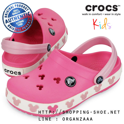J2 : Crocband Mickey Kids II Bubblegum ของแท้ Outlet ไทยและฮ่องกง