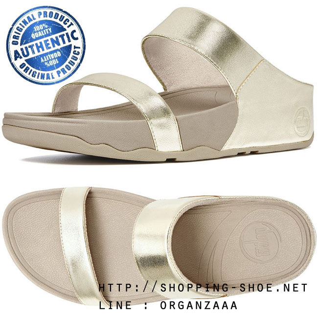 Fitflop Lulu Slide Pale Gold ของแท้ นำเข้าจาก USA และ UK