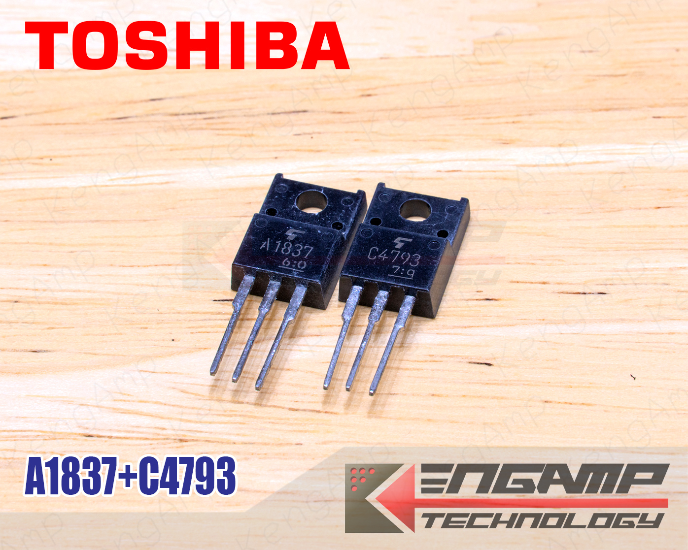(1คู่) [TR] A1837 + C4793 TOSHIBA TR 1A 230V 20W
