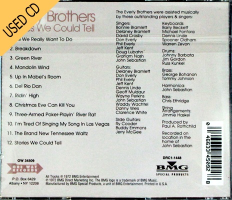 Used CD Everly Brothers - Stories we could tell