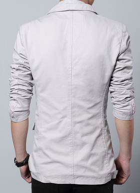 สูทผู้ชาย แฟชั่นชาย ใหญ่พิเศษ สลิมฟิต กระเป๋าปิด Size No.36 38 40 44 รอบอกนิ้ว กากี