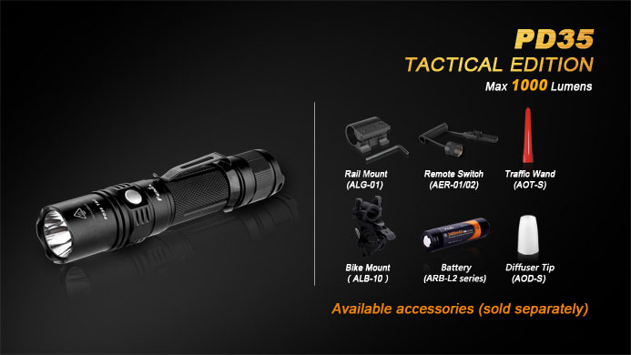 Fenix PD35 Tac แถมแบตชาร์จฟรี