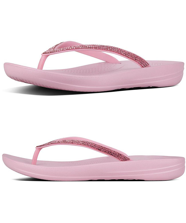 Fitflop Iqushion Sparkle Ergonomic Flip Flop Pink Nectar ของแท้ นำเข้าจาก USA และ UK