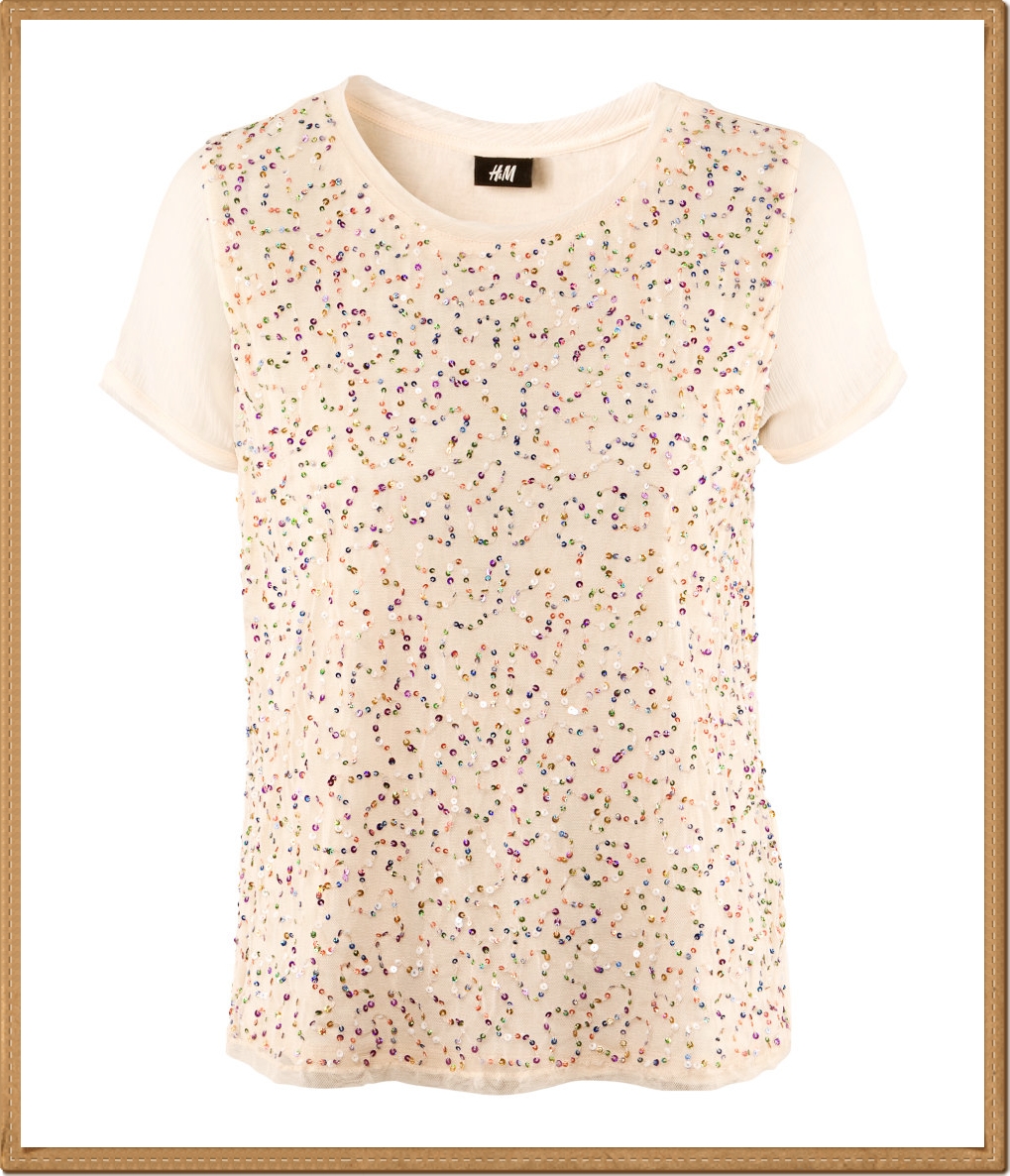 H&M - เสื้อยืดปักเลื่อม