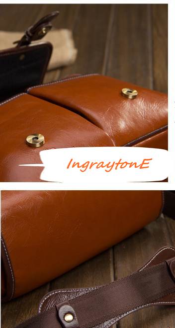 กระเป๋าสะพายกล้องวินเทจ 2เข็มขัด ทรงเหลี่ยม สไตล์อังกฤษ กันน้ำ กันรอยย่น Size M สีดำ น้ำตาลอ่อน น้ำตาลกลาง น้ำตาลเข้ม ผ้าใบเขียว ผ้าใบกากี