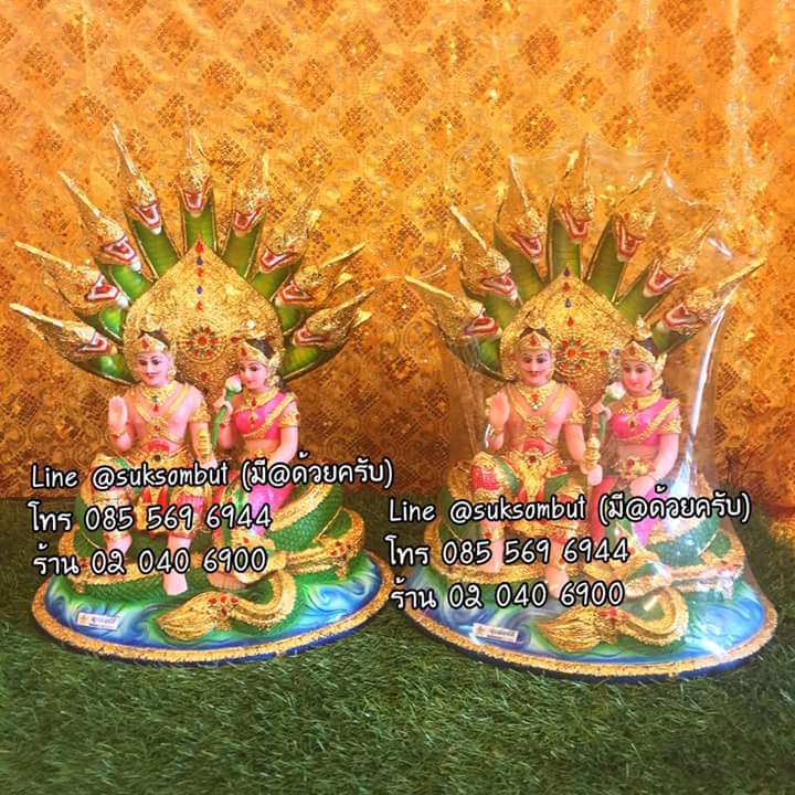 นาคี นาคา บรรลังค์ ขนาด 46x34x24 ซม สั่งสีได้