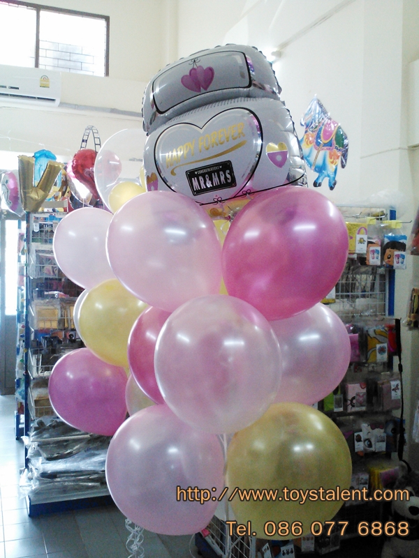 ลูกโป่งฟลอย์แต่งงาน Happy Forever Mr&Mrs - Wedding Foil Balloon/ Item No. TL-E014
