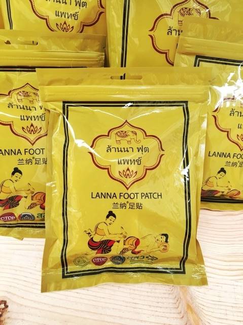 แผ่นแปะเท้า LANNA FOOT PATCH ล้านนา ฟุต แพทช์