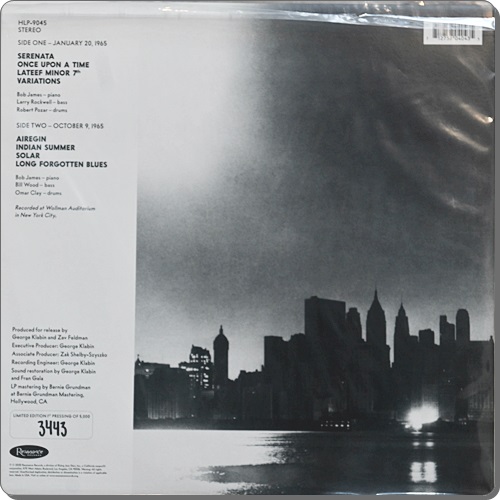 Bob James - Once Upon A Time The Lost 1965 New York 1Lp New