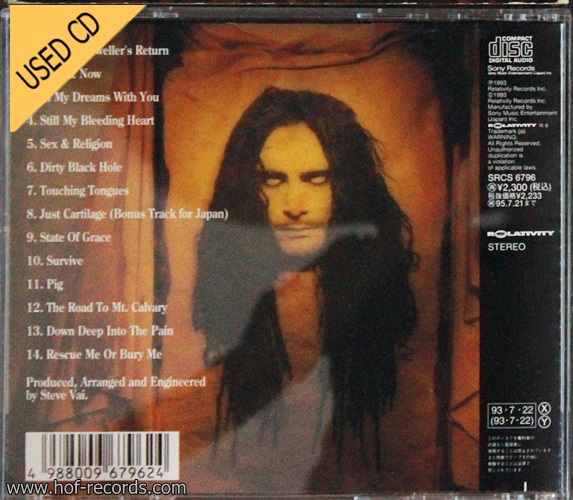 Used CD Steve Vai - Sex & Religion
