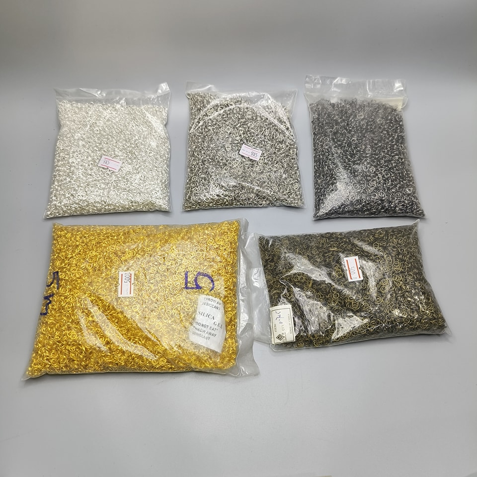 ห่วงทำสร้อย 10 มิล สีเงิน 1 กิโล อะไหล่ทำเครื่องประดับ