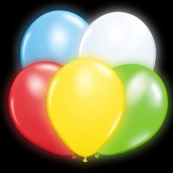 ลูกโป่ง LED สีม่วง แพ็ค 5 ชิ้น ไฟเปลี่ยนสี RGB mode (Purple Color Balloons - LED RGB Mode)