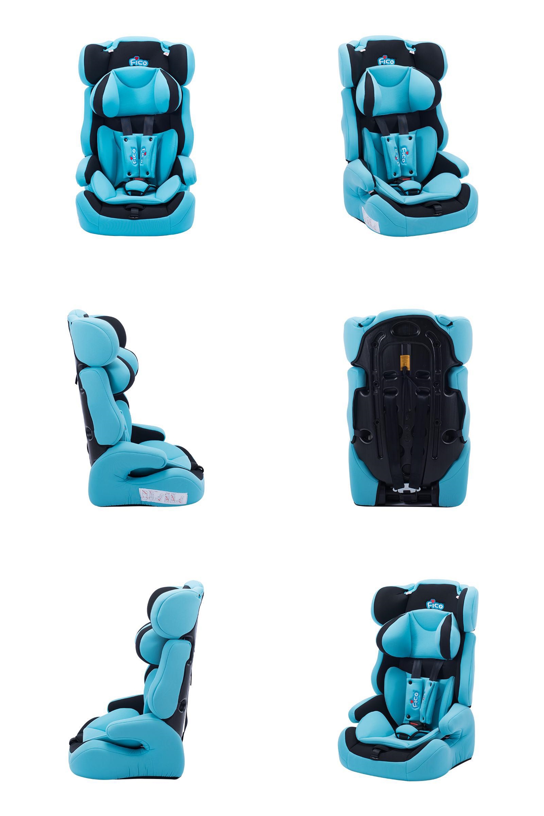 คาร์ซีท Fico เบาะรถยนต์นิรภัยสำหรับเด็ก รุ่น GE-E New สี Blue Black คาร์ซีทรุ่นนี้จัดอยู่ใน Group 1+2+3 (เด็กอายุ 9 เดือน - 12 ปี) เหมาะกับเด็กที่มีน้ำหนักตัวตั้งแต่ 9 - 36 kg. วิธีการติดตั้งง่ายมากขึ้นด้วยการใช้เข็มขัดยานพาหนะติดตั้ง 3 จุด สายรัดสามารถปรับความสูงได้ 3 ระดับ เพื่อให้เหมาะสำหรับการเจริญเติบโตของทารก ระบบสายรัด 5 จุด เพื่อการป้องกันที่ดีที่สุดคล้ายผู้เล่นรถแข่ง สัมผัสนุ่มสบายมากขึ้นด้วยซัพพอร์ตรองสายสายเข็มขัดและหัวเข็มขัด ผ้าทำจากวัสดุที่สามารถระบายอากาศได้เป็นอย่างดี ด้วยเบาะรองนั่งที่มีความกว้างให้ลูกน้อยของคุณเคลื่อนตัวได้อย่างอิสระมากขึ้น มาพร้อมซัพพอร์ตรองคอที่มีขนาดใหญ่พิเศษ เพื่อการป้องกันที่มากกว่า ติดตั้งแบบให้เด็กนั่งหันหน้าออกจากเบาะรถเท่านั้น (ทิศทางเดียวกับผู้นั่งโดยสารในรถ) ได้รับการอนุมัติมาตรฐาน ECE R44/04 ขนาดสินค้า 46x42x71 ซม. น้ำหนักสินค้า 5.6 kg.