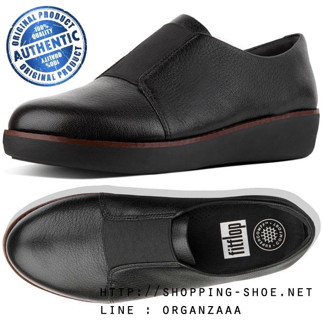 Fitflop Laceless Elastic Derby Black ของแท้ นำเข้าจาก USA และ UK