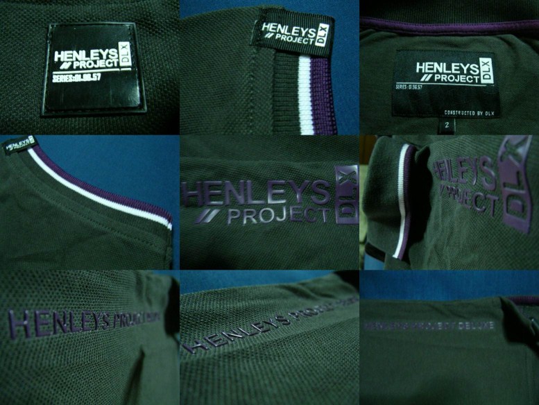 เสื้อยืดโปโล Henry Lloyd เดินเส้นปกแขน พิเศษสกรีนฟ้อนท์2จุด No.40 สีน้ำตาล