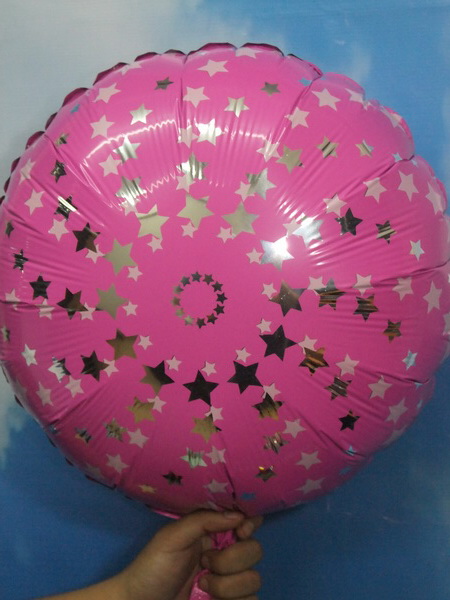 ลูกโป่งฟลอย์ทรงกลม ลายดาว *มีหลายสีให้เลือก กรุณาระบุเมื่อทำการสั่งซื้อ* - Star Round Shape Foil/ Item no.TL-G045