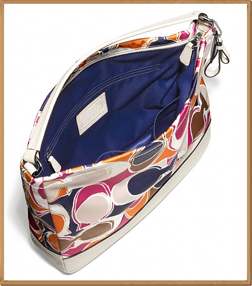 Coach Park Hand Drawn Scarf Print Mini Duffle Crossbody 49484