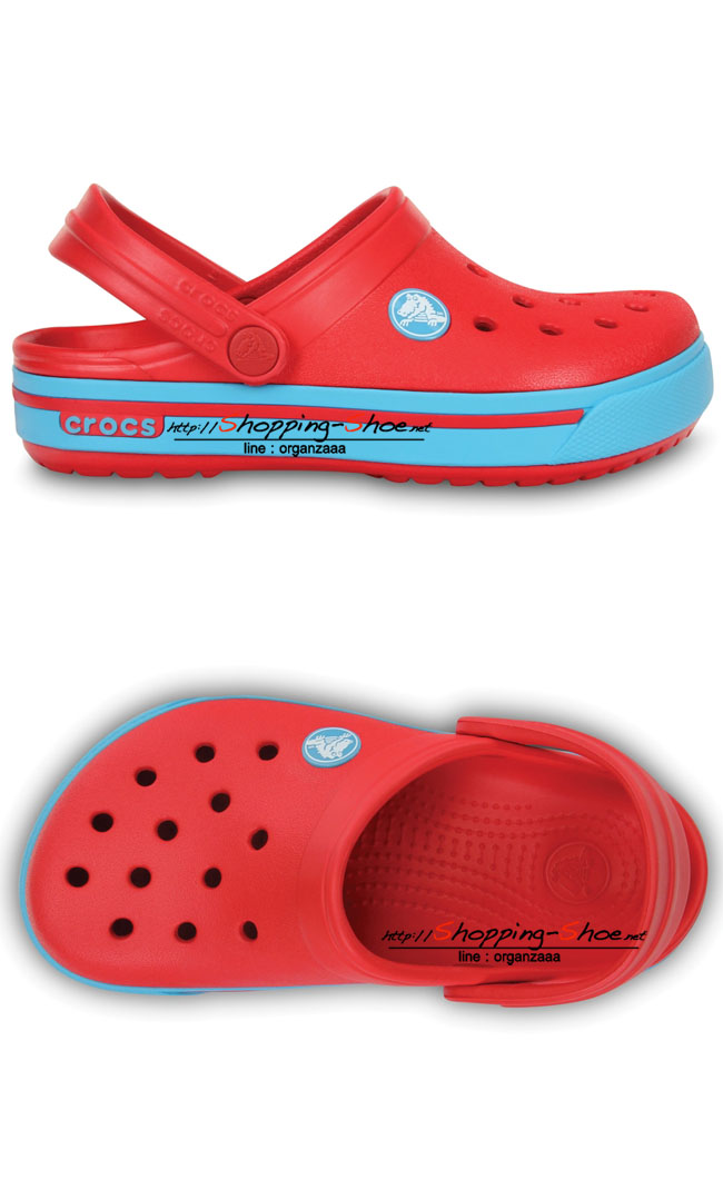 Crocband II.5 Clog Kid - Red / Electric Blue ของแท้ Outlet ไทยและอเมริกา