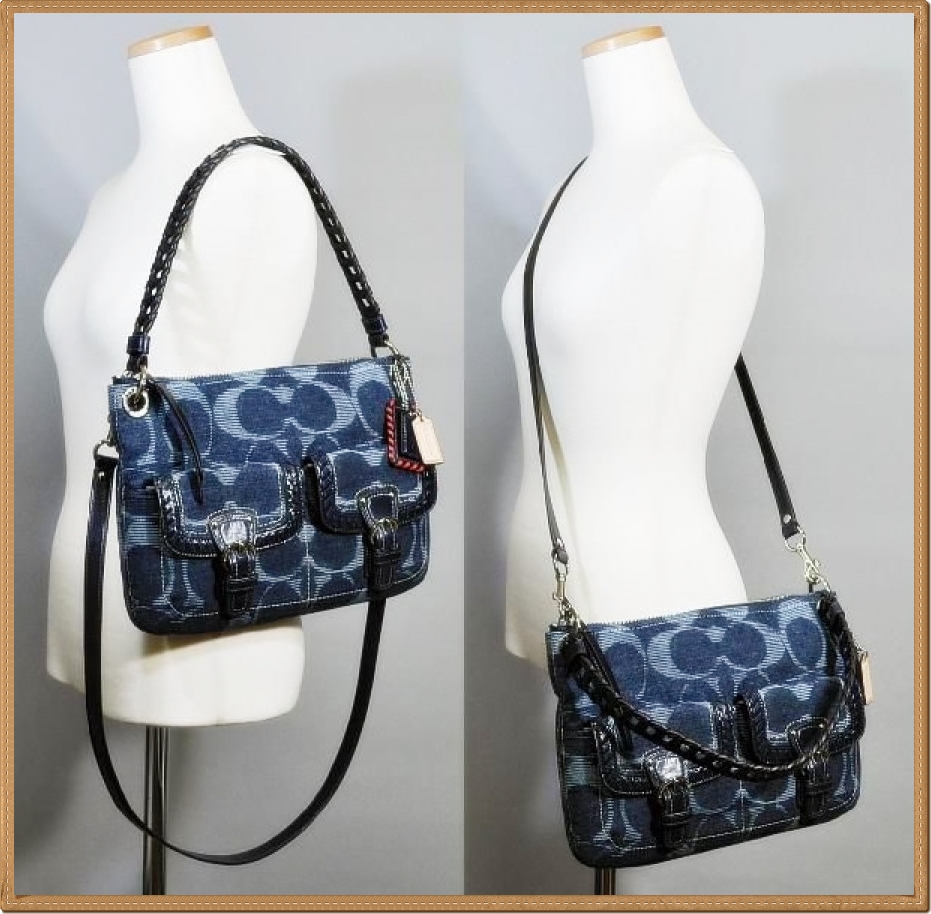 Coach Poppy Denim Signature Hippie 18990