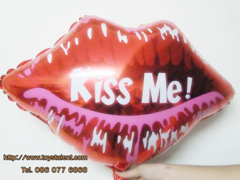 บอลลูนฟลอย์รูปปาก Kiss Me - Foil Balloon Kiss Me / Item No.TL-E023
