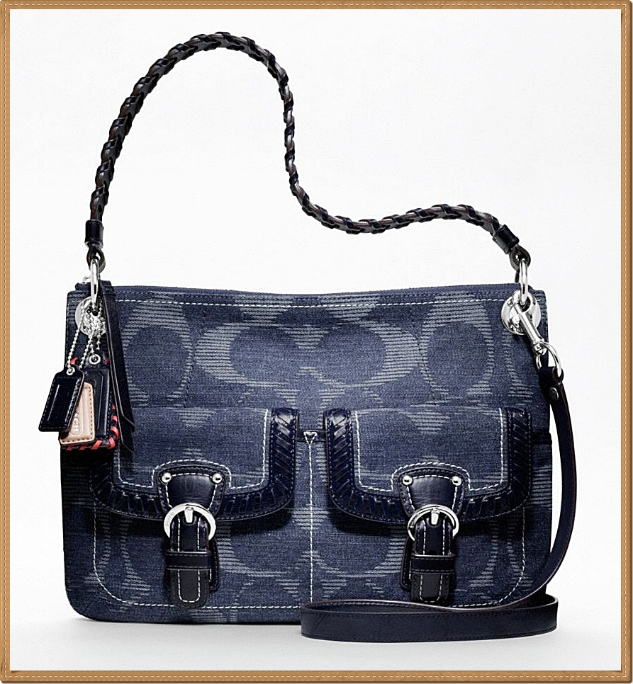 Coach Poppy Denim Signature Hippie 18990