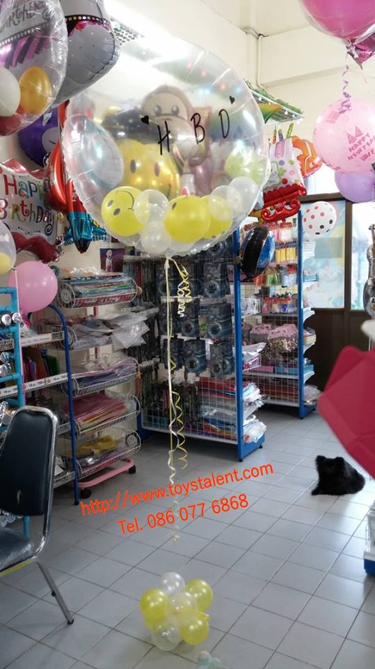 ลูกโป่งพลาสติกใส ทรงกลมแบน ไซส์ 36 นิ้ว - Clear PVC Balloons 36"/ Item No. TL-G047 (ไม่รวมลูกโป่งด้านใน)