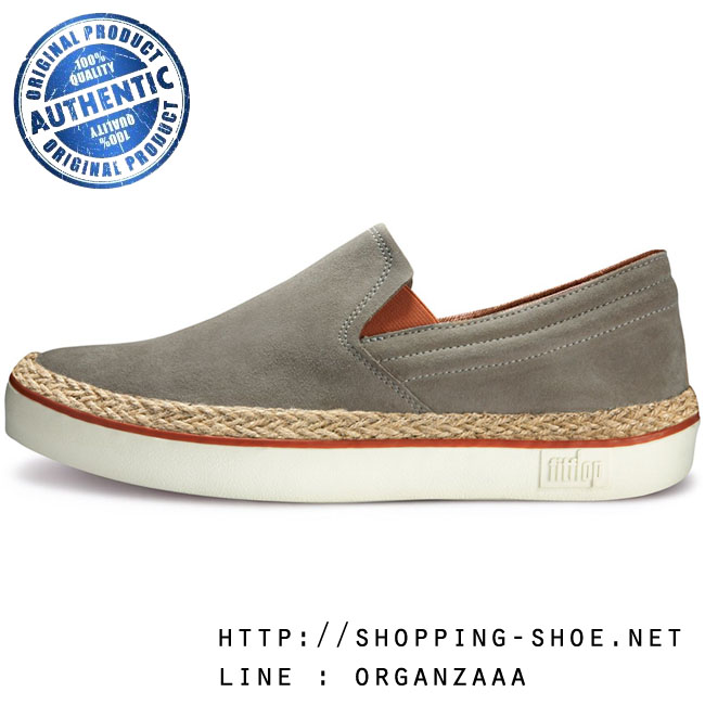 Fitflop Men's Raff Boulder Grey ของแท้ นำเข้าจาก USA และ UK (มีกล่อง)