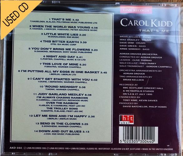 Used CD Caral Kidd - That's Me