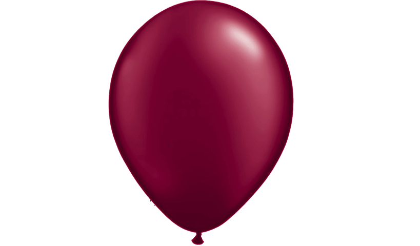 ลูกโป่งกลมเนื้อเมททัลลิก สีแดงเข้ม ไซส์ 12 นิ้ว แพ็คละ 10 ใบ (Round Balloons - Red Burgandy Metallic Color 12")