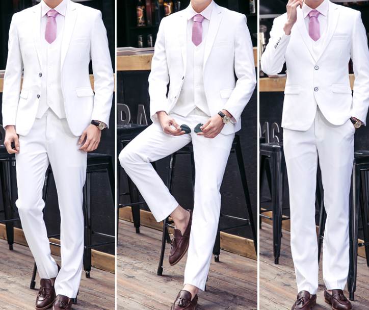 จอ:งราคาพิเศษใหญ่2เม็ด !!เสื้อสูทสไตล์อังกฤษ สลิมฟิต ปกเปิด กระดุม2เม็ด ชายหลังผ่าซ้ายขวา มาตรฐาน สีน้ำเงิน ขาว Size No 36 38 40 42 44