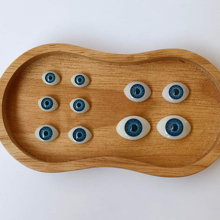 ตาตุ๊กตา สีฟ้า 16.5*11.5 มม. ชิ้นละ 15 บาท เท่านั้น!!! #มีเก็บปลายทาง