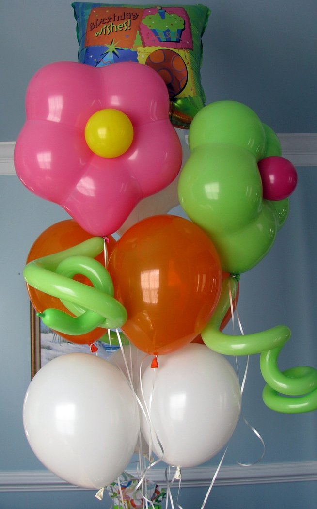 ลูกโป่งดอกไม้ Flower Latex Balloon 12" คละสี แพ็คละ 10 ชิ้น