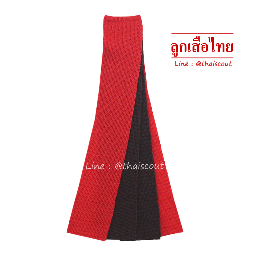 ริบบิ้นสีแดง-น้ำตาล หมู่ไก่ (ห่อละ 10 อัน)