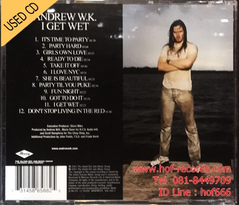 Andrew W.K. - I get wet (EU) Used Cd VG++