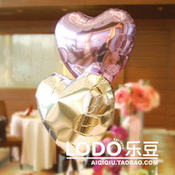 ลูกโป่งฟลอย์รูปหัวใจ สีเงิน ไซส์ 18 นิ้ว - Heart Shape Balloon Silver Color / Item No.TL-G011