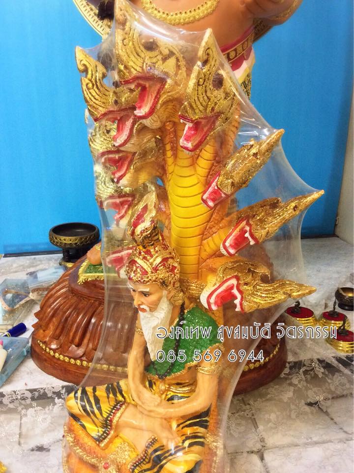 ฤาษีพญานาคราช. 9 เศียร. หน้าตัก. 9"