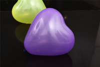 ลูกโป่งหัวใจเนื้อเมททัลลิก สีเหลือง ไซส์ 12 นิ้ว แพ็คละ 10 ใบ (Heart Shape Balloon-Metallic Yellow Color)