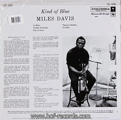Miles Davis - Kind Of Blue 1lp N.