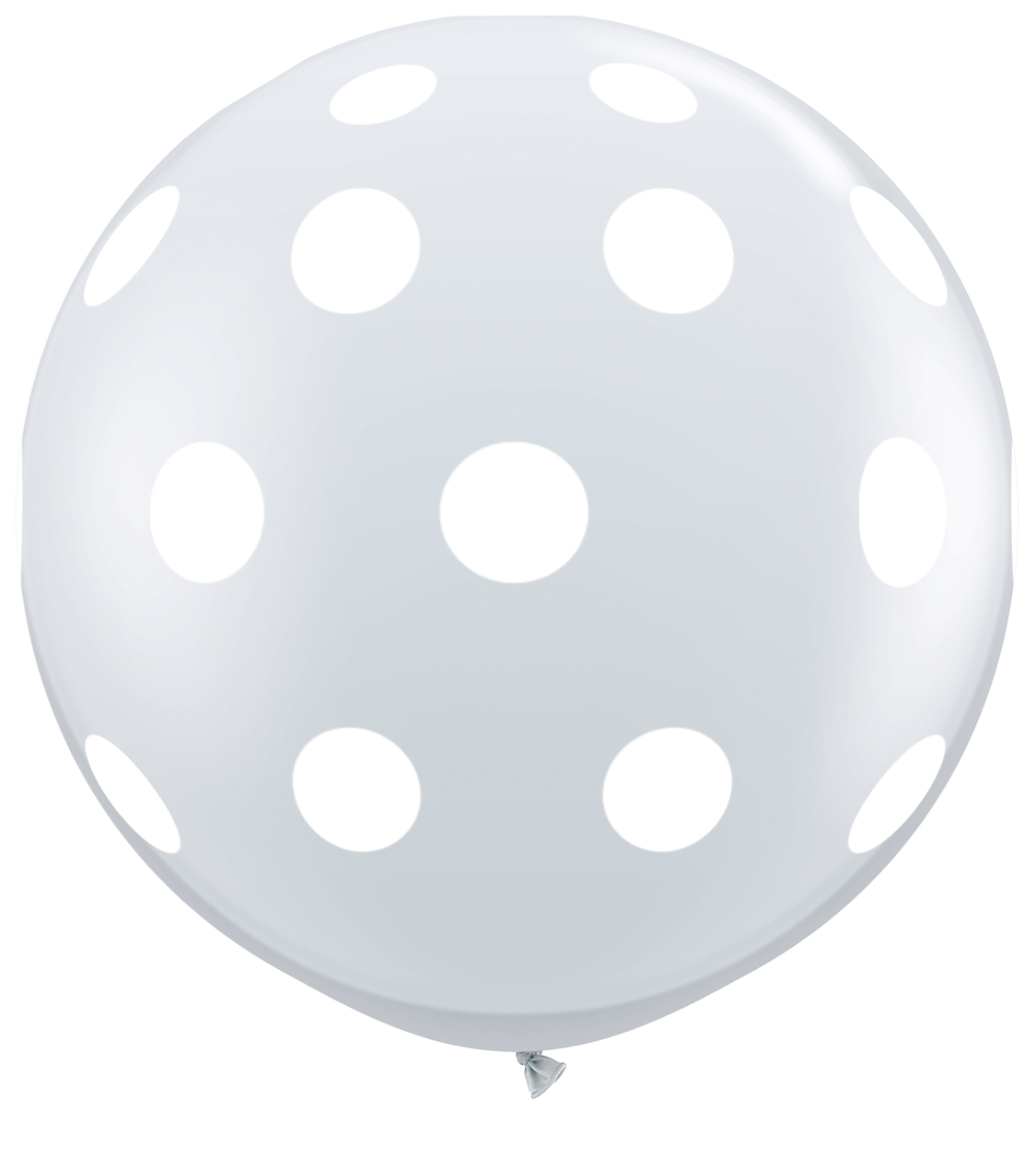 ลูกโป่งกลมจัมโบ้ไซส์ใหญ่ 36"Latex Balloon RB clear -Print polka Dot สีใสพิมพ์จุด/ Item No. TQ-33376 แบรนด์ Qualatex