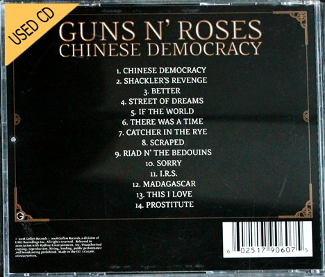 Used CD Gun N' Roses - Chinese Democracy