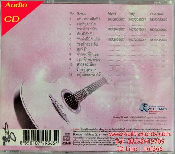 Used CD ไทย ก๊อต จักรพรรณ์ - ลูกทุ่งกีต้าร์หวาน2 ( Good )