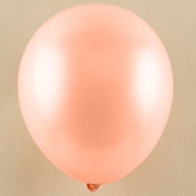 ลูกโป่งกลม เนื้อพาสเทล สีส้มอ่อน ไซส์ 10 นิ้ว แพ็คละ 10 ใบ (Round Balloons - Pastel Orange Color 10")
